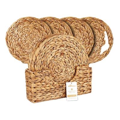 China Modern Woven Placemats Hand-braided Kitchen Place Mats For Dining Table for sale