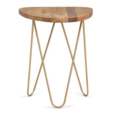 China Modern Plant Accent Side Table Wood Bedside Table For Living Room Bedroom for sale