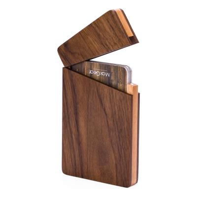 China Promotion Items Hold Pocket Card Holder Magnetic Closure Business Card Case for sale