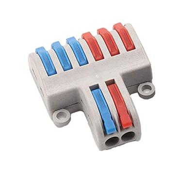 China 50pcs T type Automotive Connector Electrical Butt Splice Terminals Terminal Blocks Contract Wire Lever Nut Assortment Driver for sale