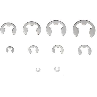 China Urlwall 120Pcs Stainless Steel Retainer E-Clips Gasket Circlip Retaining Ring Split Washers Kit 1.5mm-10mm for sale