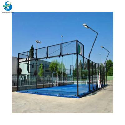 China Easy to Install Padel Tennis Court Build Your Own Outdoor Padel Court Safety Paddle Tennis Court for sale