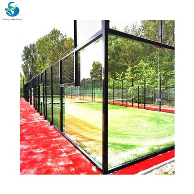 China Easy To Install New Design Simple Hot Sale Panoramic Padel Court Paddle Tennis Court In National Tennis Center for sale