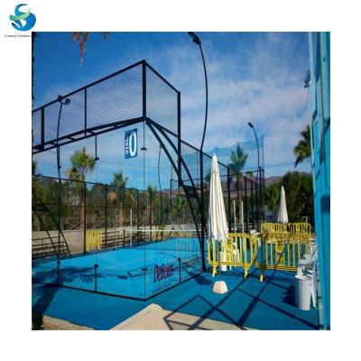 China Easy to install hot product in the Middle East Saudi Arabia Panoramic/Classic Padel Court, high quality with wholesale price for sale