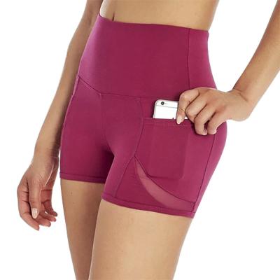 China Custom Wholesale Antibacterial Compression Running Fitness Antibacterial Cross Fit Women Gym Recycling Shorts for sale