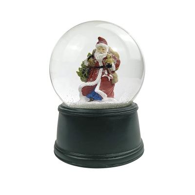 China Worlwide Custom Design Resin Molds Musical Water Ball Snow Globe For Christmas for sale