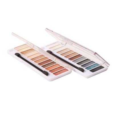 China 12 Colors Eye Shadow Dish Pearl Light Makeup Waterproof Hot-selling Undyed Matte Eyeshadow New for sale