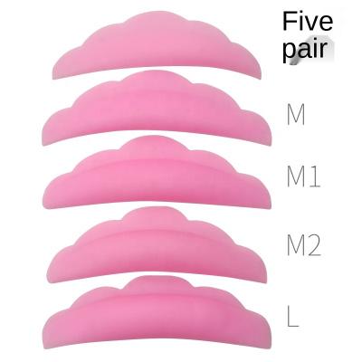 China Daily Wholesale Eyelash Beauty Makeup DIY Silicone Pad Lifting Eyelash Perm Pads 5pair/opp bag for sale