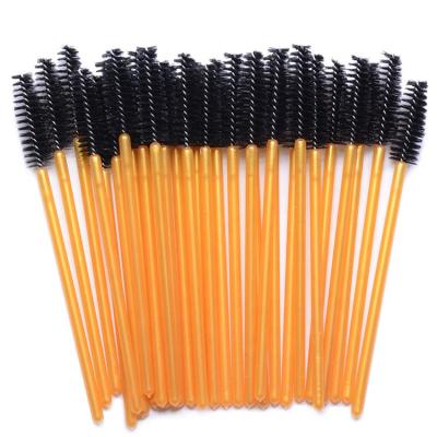 China Disposable Eyebrow Lash Brushes 50pcs/pack Daily Mascara Wands Eyelash Extension Makeup Eyelash Brushes for sale