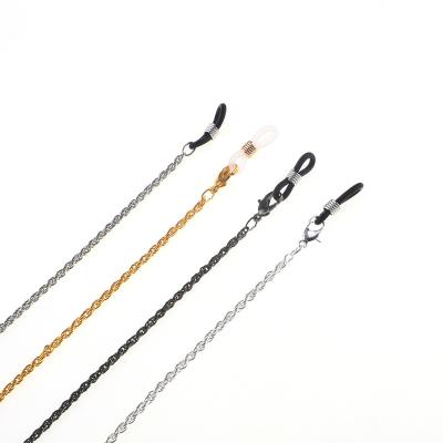 China CLASSIC Style Multi Colors Glass Metal Chain Glass Twist Lanyard Walking Chain Accessories for sale