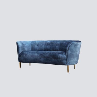 China Wood frame metal three leg three seats sofa NS FURNITURE fabric sofa with three seat modern design wood metal fabric metal leg sofa home furniture living room upholstery buckle for sale