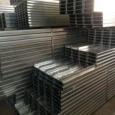 China Construction Supporting System Hot selling wholesale price black galvanized steel c channel sizes for Support System for sale