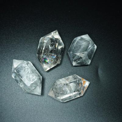 China Europe Wholesale Angel Aura Crystal Quartz Points Clear Quartz Double Ended Crystal Points For Sale for sale