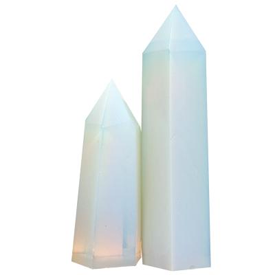 China Wholesale Natural Points of Europe Crystal Quartz Point Reiki Gemstone Crystal Tower Folk Crafts Opal for Decoration for sale