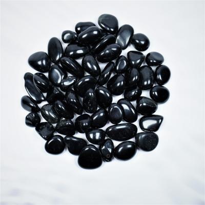 China Europe natural high quality crystal gravel black obsidian tumbled stones for sale for sale