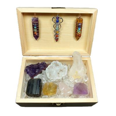 China Europe Nature Crystals Healing Stones Quartz Chakra Gemstone Healing Crystal Sets for Spiritual Alignment and Chakra Balancing for sale