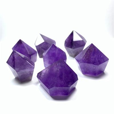 China High Quality Natural Amethyst Crystal Towers from Europe Crystal Points Pretty Dark Purple for sale