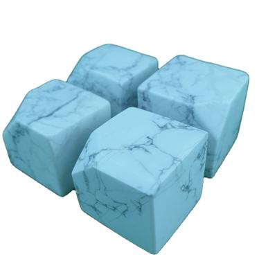 China Cheap Crystal Stone Cubes White Turquoise Heptahedron Stone From Europe Factory Price for sale