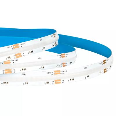 China 420leds/M Colorful COB LED Strip Lights 12V 24V Flexible RGB For Aluminum Profile for sale