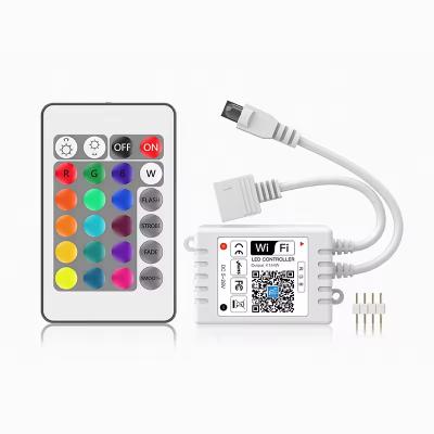 China IR 24 Keys WIFI RGB WW CW Controller Smart Phone APP Magic Home RGB LED Controller For LED Strip for sale