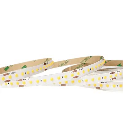 China Customized 90Ra COB LED Strip Flexible Warm White Dot Free 8mm Ultra Thin White DC 12V 24V Waterproof IP67 for sale