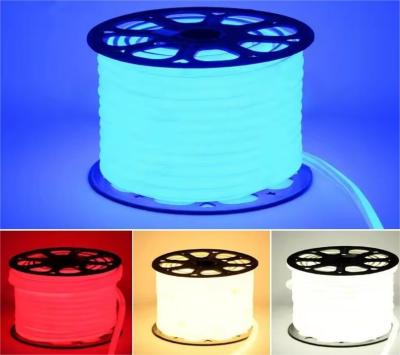 China EU/US 220V Neon Light IP65 LED Neon Strip Light SMD 2835 120Leds/M Flexible Ribbon LED Rope for sale