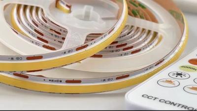 China 90 CRI COB 560leds CCT Dimmable LED Strip 8mm PCB For Energy Saving Eco Friendly Lighting In Europe for sale