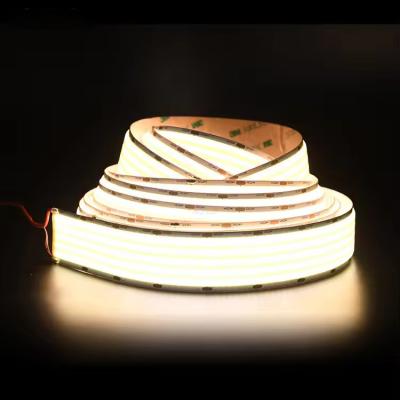 China Super larga super brilhante COB led RA90 30mm 1600chips 5 linhas 40W/M DC24V COB LED Strip luzes para projeto de teto à venda