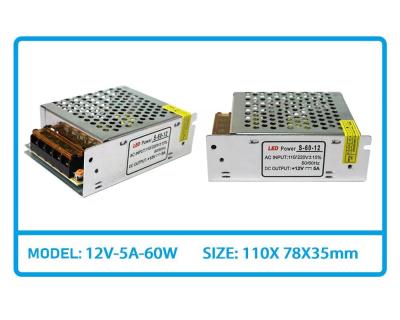 China High Quality Power Supply 60W 12V 24V Direct Factory en venta