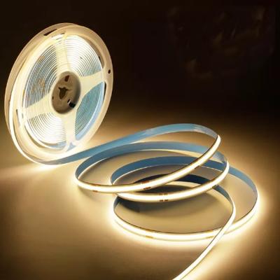 China 8mm Led Cob Strip 24v Light Strip Usb Tv Backlight Flex 12v Ultra Thin Small Cob Led Strip Light for sale