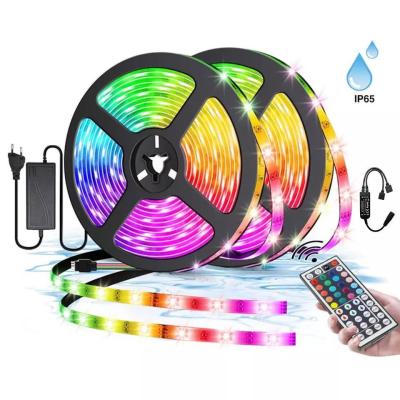 China 12V 5V 2835 5050 RGB WIFI Tuya Smart LED Light Strips Music Sync for Smart Home Decoration for sale