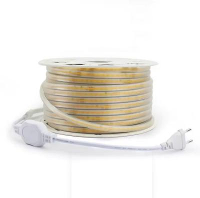 China High Voltage LED Strip Light with Connector and CRI Ra 80 70-80 lm/W Lamp Luminous Efficiency for sale