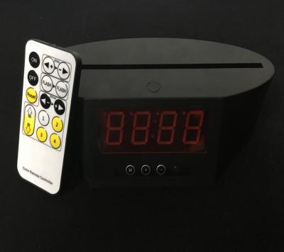 China Newest Remote Touch Control Clock Colors Change 3d Night Light Base Battery/USB Dual Function 3d Led Lamp Base With Clock for sale