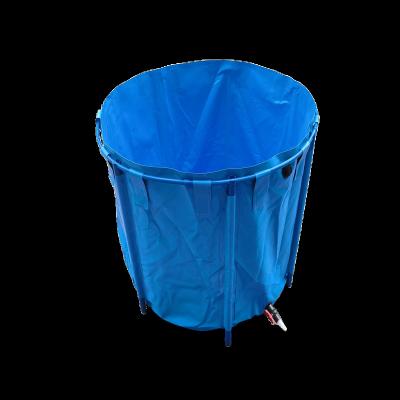 China Viable Aquarium Round Folding Fish Tank with PVC Stand and 600d Poly Fabric Tilapia Fish Farming Tank for sale