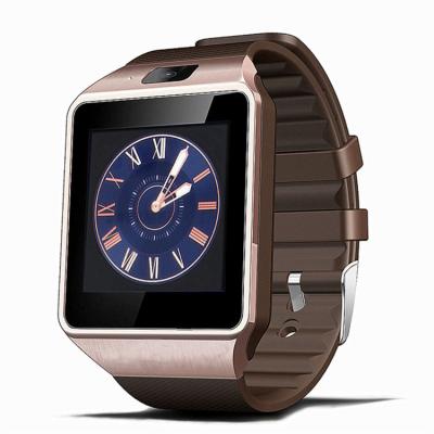 China Factory Sales Cheap DZ09 Rubber TPU Smart Watch With Camera And Sim Card Support Call MP3 For IOS Android for sale