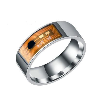 China Newest NFC Smart Gold Metal Ring Waterproof Mini Women Men Ring Mobile Phone Ring for sale