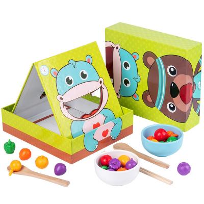 China Widely Used House Pretend Play Feeding Game Kids Wooden Parent-child Educational Toys Early Education Role Play for sale