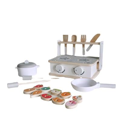 China Children's toys Nordic style kitchen play house portable gas stove children mini cooking rice cooking simulation set tableware for sale