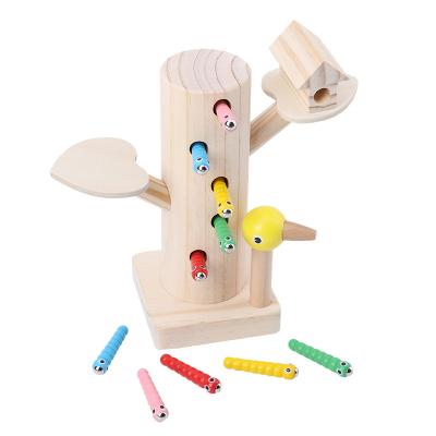 China Hand-Eye Design Wooden Baby Bird Widely Used Coordination Children Buggy Toy for sale