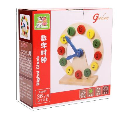 China Children's Learing Toys Digital Pendulum Early Education Kindergarten 3-6 Years Time Enlightenment Hollow Wooden Toy for sale