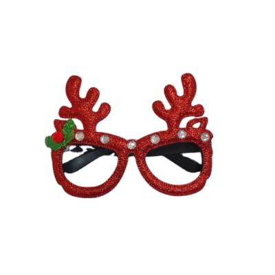 China New Eco-Friendly Adult Christmas Decorations And Santa Snowman Antler Christmas Decorative Glasses Of Children's Gifts for sale