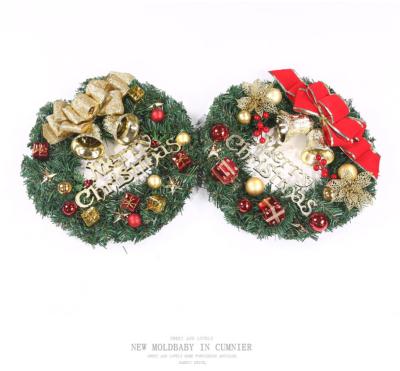 China Eco-friendly Xmas Wreath Holiday Decorations Shopping Mall Hotel 37CM ​​Christmas Wreath Hot Selling Pendant for sale