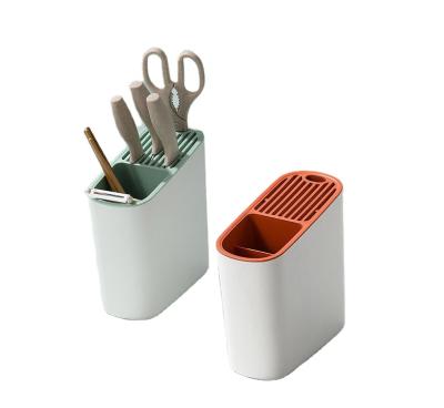 China Morden Wholesale Multifunction Knife Holder 22*22*9Cm Hot Selling Plastic Kitchen for sale