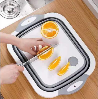 China Disposable Household Folding Household Drain Sink Travel Folding Cutout Kitchen Multi-Function Panel Drilling Version Portable Plastic for sale