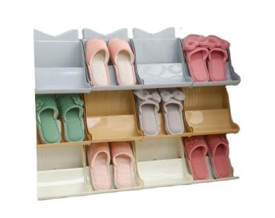 China Modern Manufacturer New Customized 22*18.5*25.5Cm Modern Plastic Shoe Racks For Home for sale