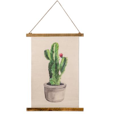 China Modern Scroll Fashion Design Cactus Painting Floral Gift for sale