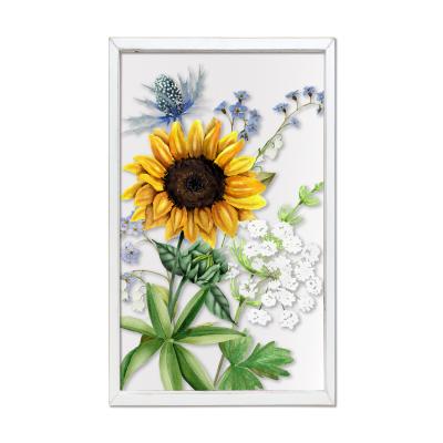 China China Custom Modern PVC Wall Art Sunflower Made On PVC Wall Picture for sale