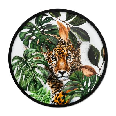 China PRINTING Metal Smart Home Wall Decoration Tiger Iron Product Animal Home And Office Decoration for sale