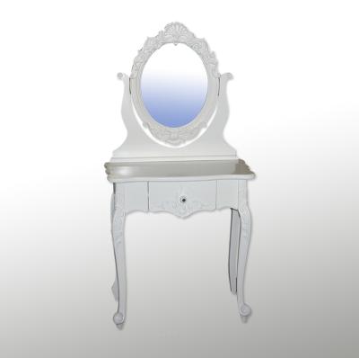 China China White Wooden Mirror Dresser Home Living Room Furniture Bedroom Table for sale