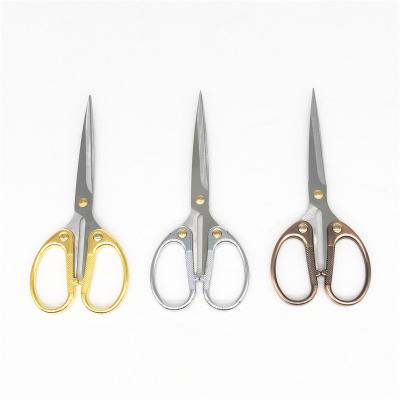 China Stationery scissors factory supply discount price gold plated sharp scissors for sale